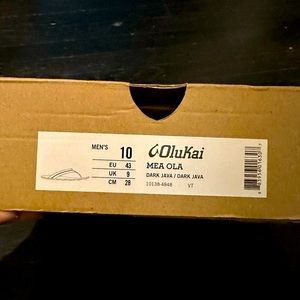 Brand new Olu kai Mea Ola dark Java men’s sandals